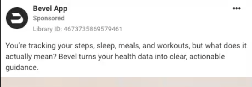 Workout
Fitness
Bevel App
Healthy meals
calorie tracker