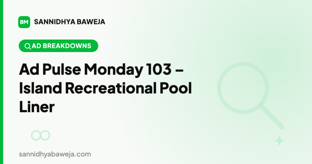 Ad Pulse Monday 103 – Island Recreational Pool Liner